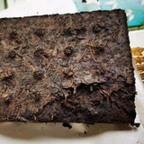 90'S CNNP Yunnan PU ERH TEA BRICK Classic 7581 Five Golden Flower Puer Ripe 250g