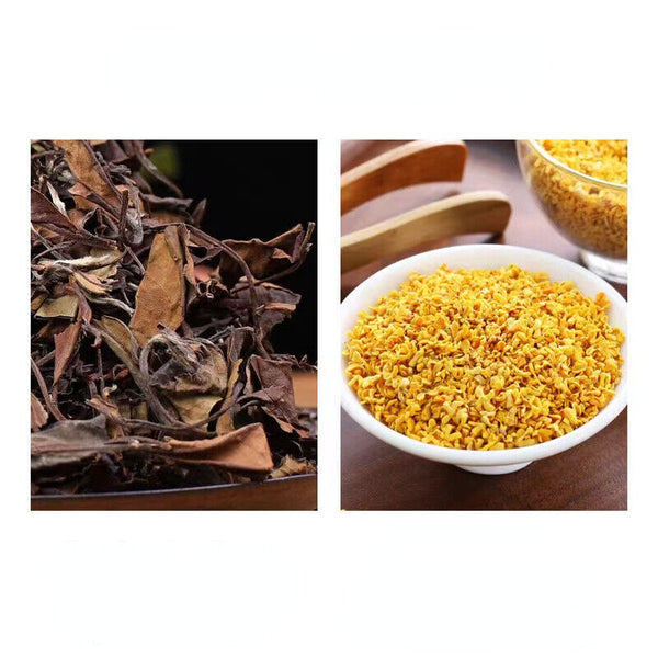 10Pcs Sweet Olive Flower White Tea Top Fuding White Tea Brick Chinese Flower Tea