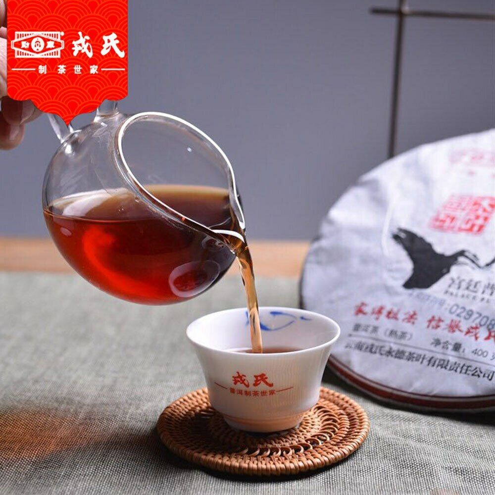 Mu Ye Chun MengKu Rongshi Pu-erh GongTing Palace Ripe Puer Tea 400g/10.58oz