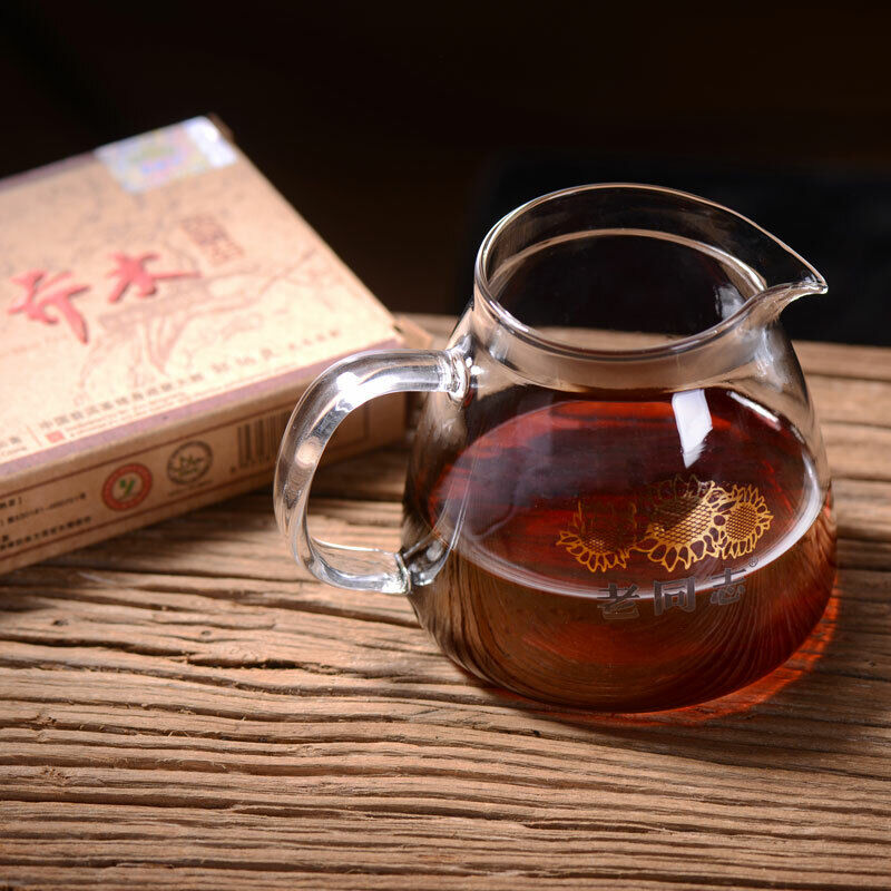 Haiwan Old Tree Tea Puer Tea "Lao Shu Qiao Mu" Pu-erh Ripe Pu Er Brick 250g