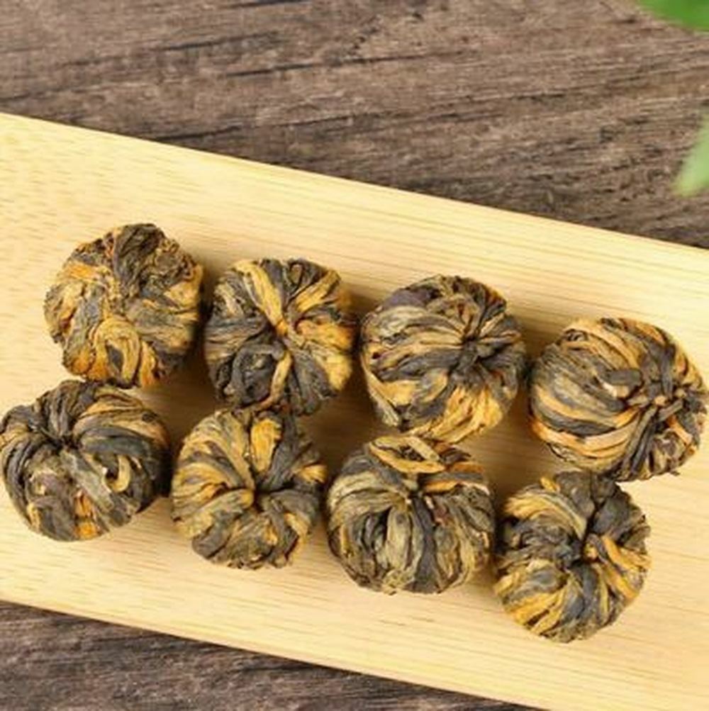 Organic Hong Kong Blooming Tea Ball Yunnan Black Tea Dragon Ball Tea 500g/17.6oz
