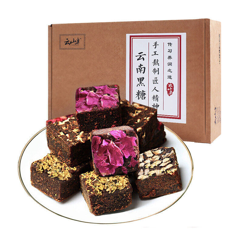 Yunnan Handmade Old Brown Sugar Rose Osmanthus, Red Dates, Ginger Mixed 320g