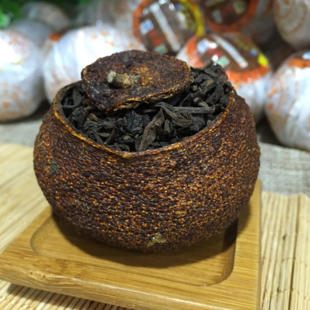 CIFbuy Aged Orange Puer Tea 312 Jujube Fragrance Xinhui Chenpi Pu'er Cooked Loose Tea