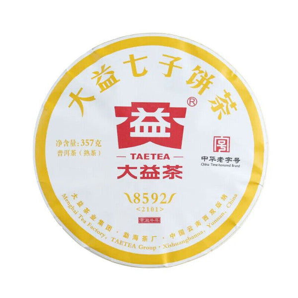TAETEA 8592 Yunnan Ripe Puer Tea Dayi Pu'er Shu Pu-erh 357g Batch 2101