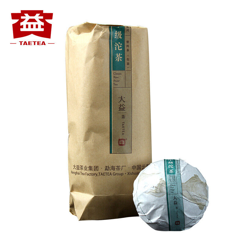 TAETEA Classic Raw Pu'er Tea JIAJI TUOCHA Dayi Pu-erh Puer Shen 500g 1601 Secondary image
