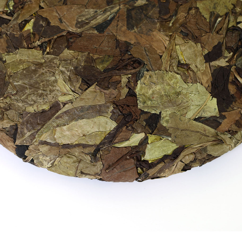 Year 300g Fuding Remote Mountain Wild Spring Leaf Slice Aged Cake White Tea