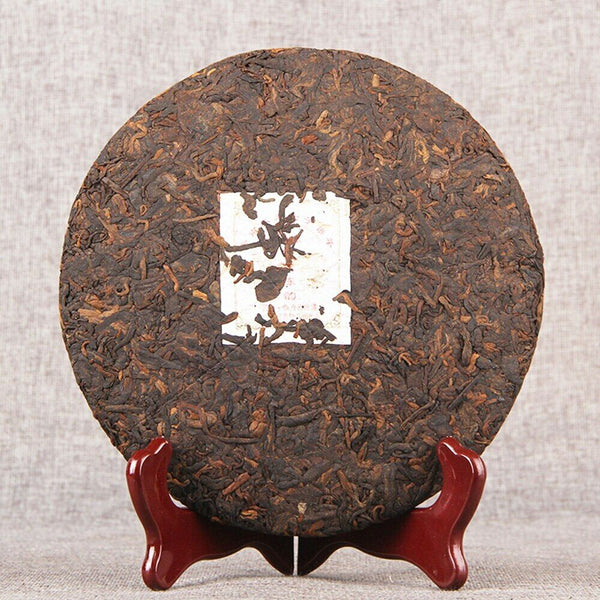 Shu Pu-erh Tea Palace and The Charm of Time Qi Zi Bing Ripe Puer Tea 357g