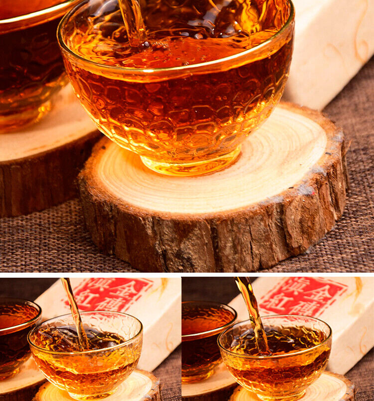 Tea400 Years Ancient Tree Golden Buds Dian Hong Yunnan Black Tea Brick Red Tea 250g