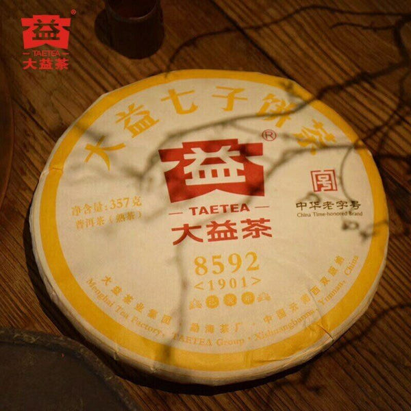 TAETEA Tea  Ripe Puer Tea Dayi 8592 Batch 1901 Shu Puer 357g