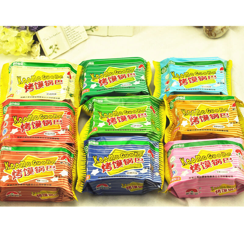 63g*18 bags Crispy rice Chinese Food Snacks 烤馍锅巴 Kao Mo Guo Ba 饼干 零食 馒头 烤馍片