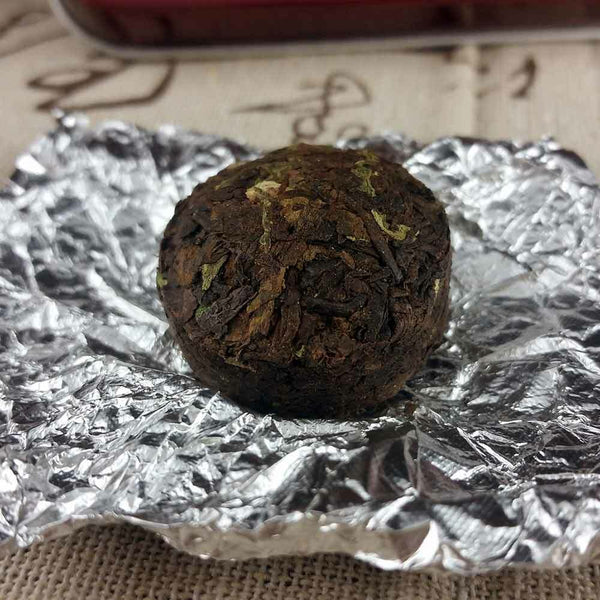 /Glutinous Rice Ripe Mini Puer Puerh Tea Shu Puerh Tuocha Gift Pack 75g
