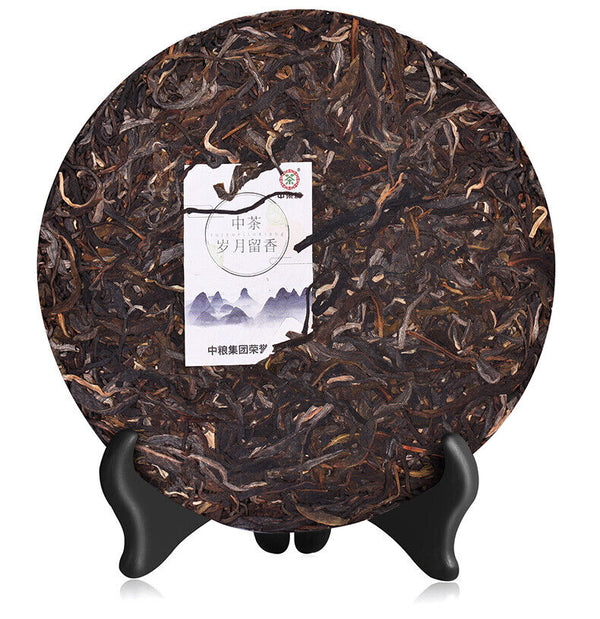 Sui Yue Liu Xiang *  Zhongcha Pu'er Yunnan Menghai Qi Zi Tea Puer Raw 357g