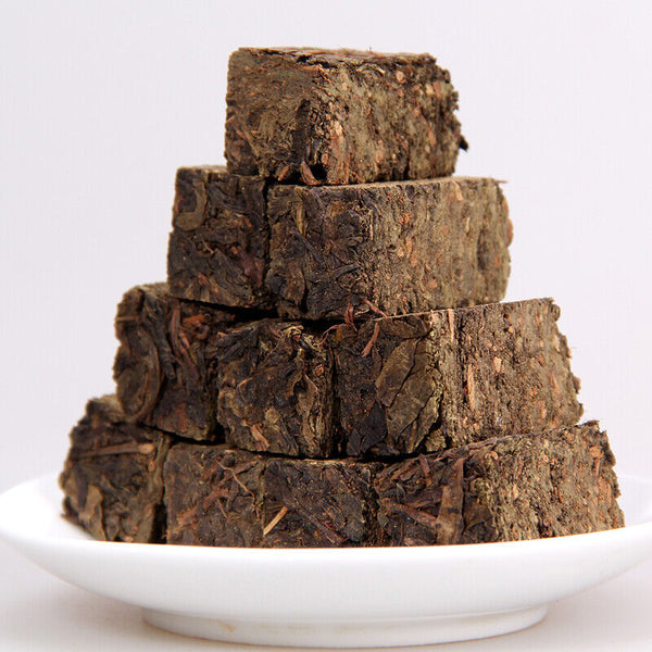 Anhua Dark Tea Instant Hei Cha Mini Brick Fu Zhuan Golden Flower Tea 200g