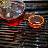 357g Yunnan Puerh Ripe Tea Tongqinghao Old Pu-erh Cooked Tea Cake Pu'er Tea