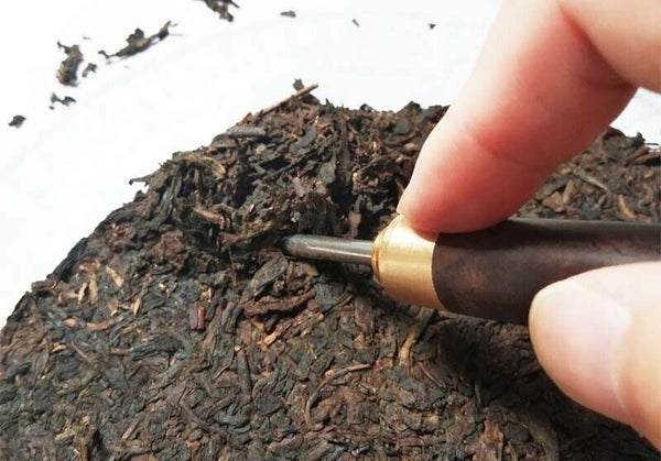 TeaWuzhou Liu Pao Tea Black Tea Aged Dark Tea Liubao Tea Cake Liu Bao HEI CHA 480g