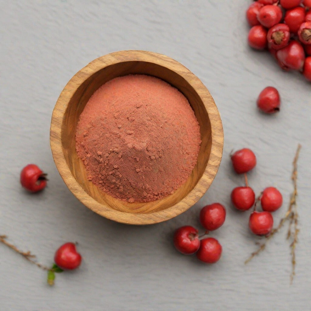 Weißdornbeeren-Pulver für Tee oder Smoothies 100% Pure Premium Main image