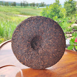 357g Chinese Pu-erh Tea Cake Cooked Puer Tea Yunnan Ripe Black Tea Healthy Drink