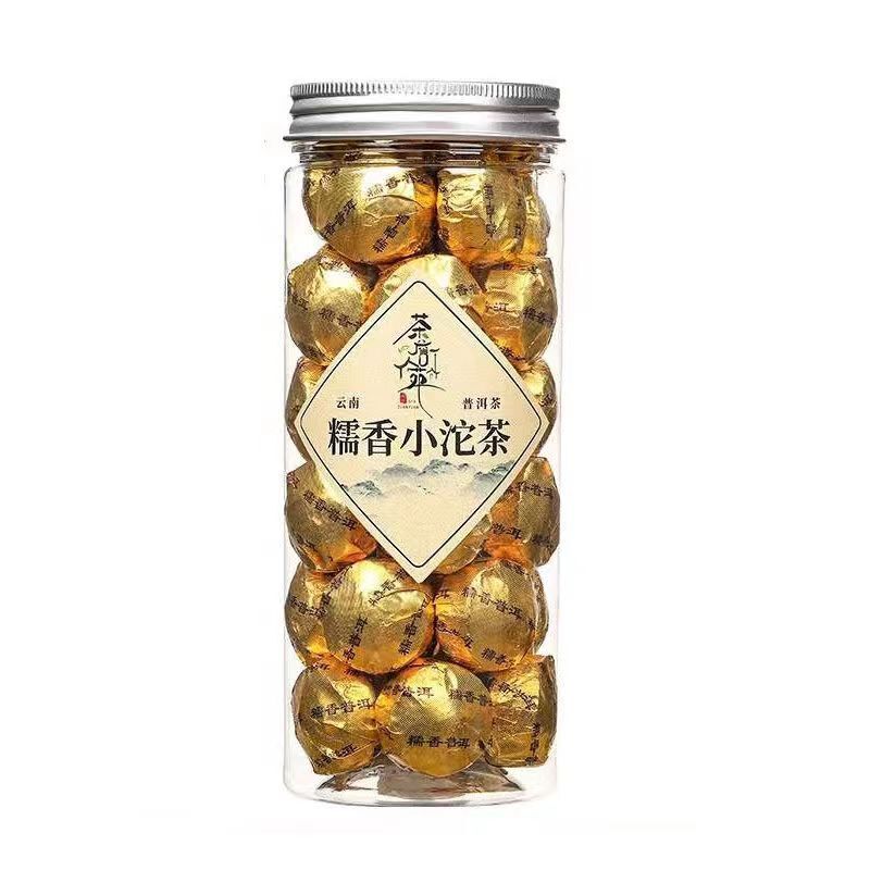 250g/Can Ripe Puerh Tea Small Tuocha Glutinous Rice Aroma Pu-erh Tea Cooked Tea Main image