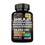 Sea Moss & Shilajit (Black Seed Oil, Turmeric, Ashwagandha, Ginger, Vitamin D)