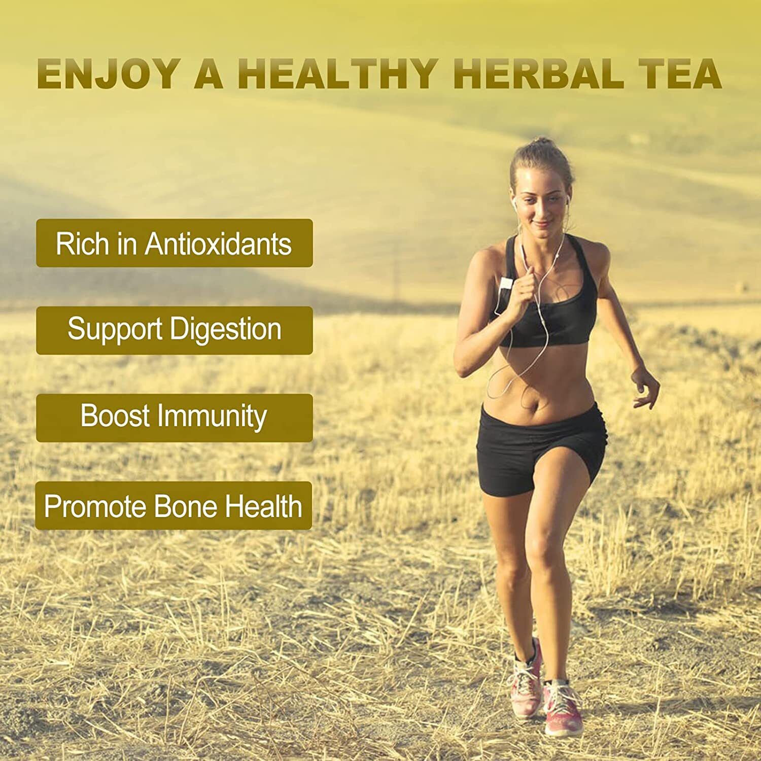 FullChea - Dandelion Root Tea Bags, 40 Teabags, 2.5g/bag