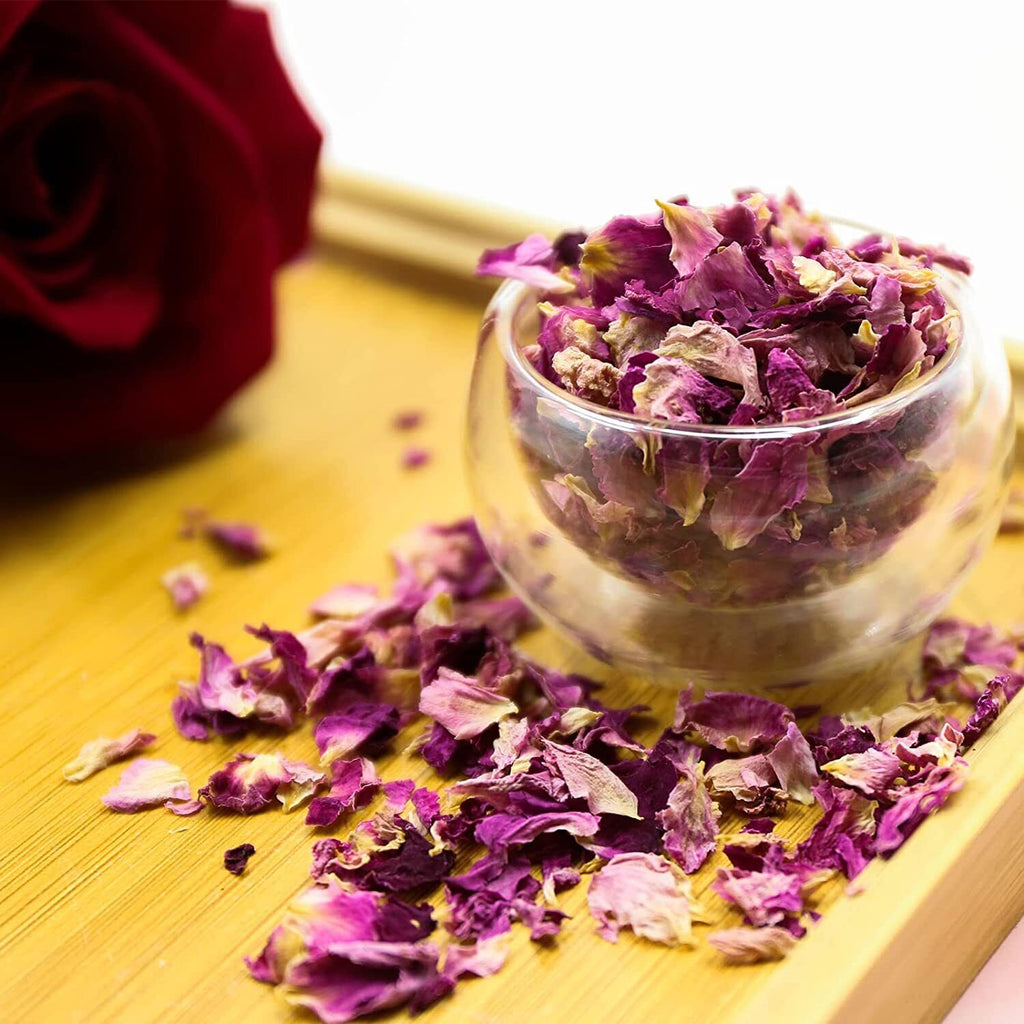 TEARELAE Dried Rose Petals 1.3oz/37g Pure Natural Edible Rose Flowers