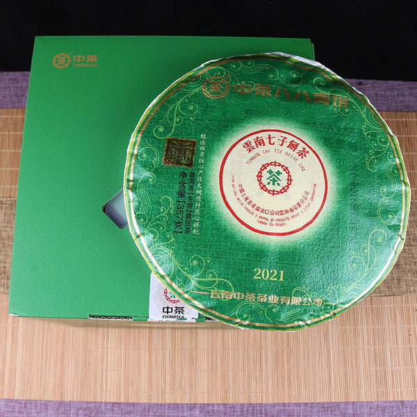 88 Green Cake Banzhang Big Tree ChinaTea Pu'er Pu-erh Tea Raw Tea 357g