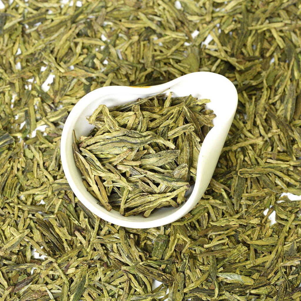 HELLOYOUNG Premium Xihu Longjing Dragon Well Chinese Green Tea Spring Loose Leaf