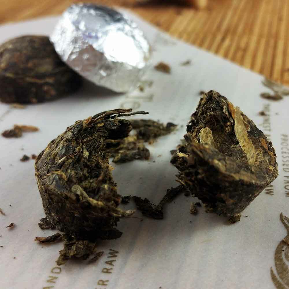 Tin Foil Packing Tuocha Raw Puer Tea 75g Yr Mini Shen Puerh Health Care Silver