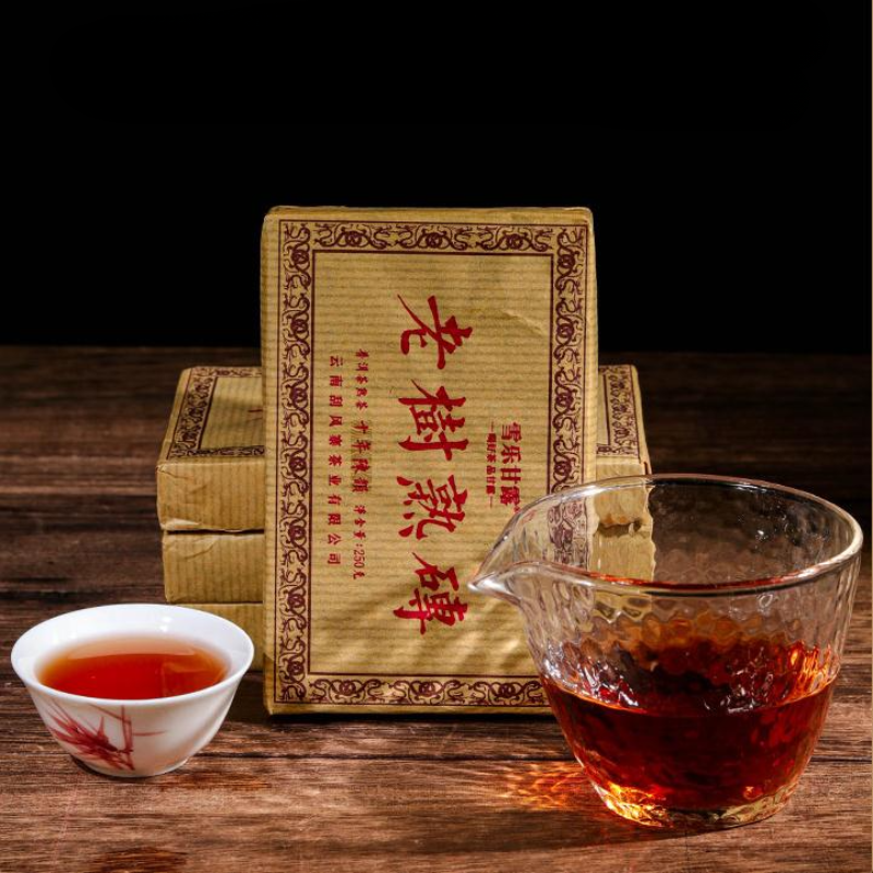 1000g Yunnan Ripe Puerh Brick Tea 10 Years Aged Pu-erh Cooked Tea Old Pu'er Tea Secondary image
