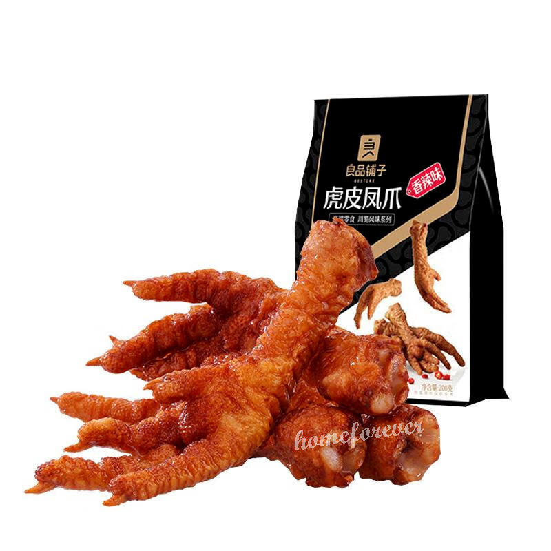 130g x 2 Tüten Liangpinpuzi Würzige Hühnerfüße Chinesische Snacks 良品铺子虎皮凤爪香辣味 Secondary image