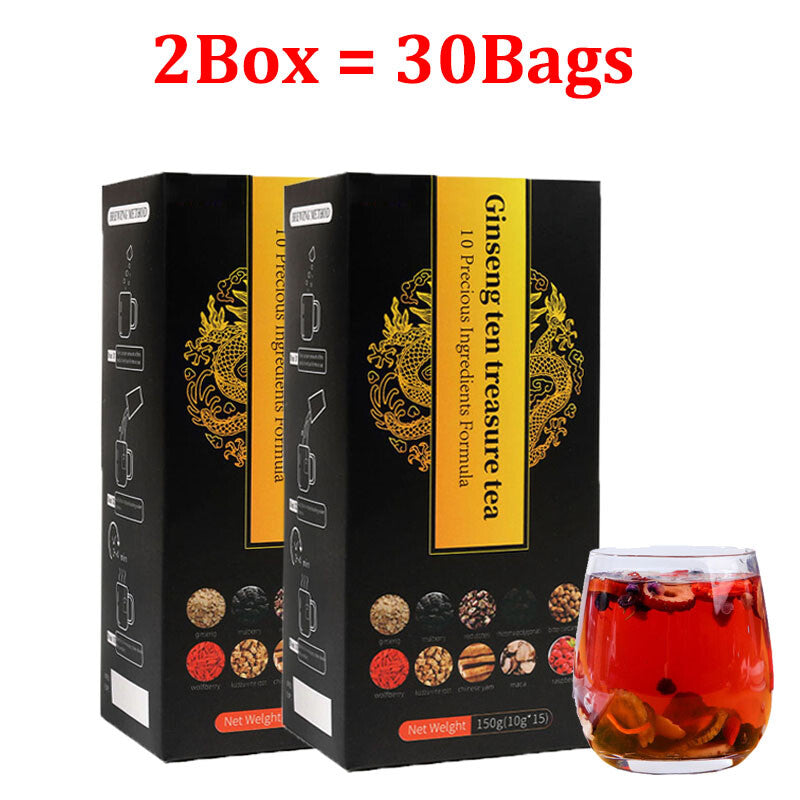 Ginseng Treasure Tea 10 Herbs Formula Medlar Premium