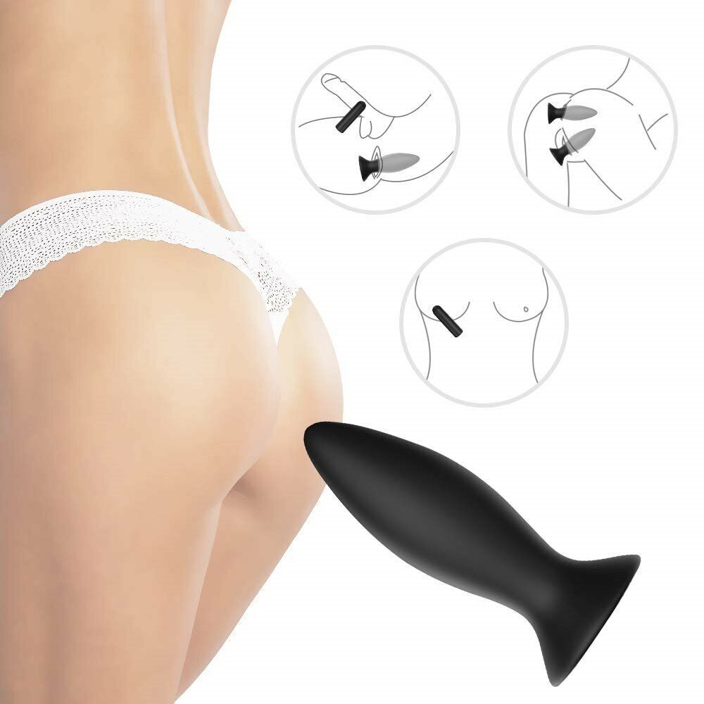 Anal Plug Training Vibrate Men Women Sex Toy Vibrating Butt Plug Set Suction Cup
