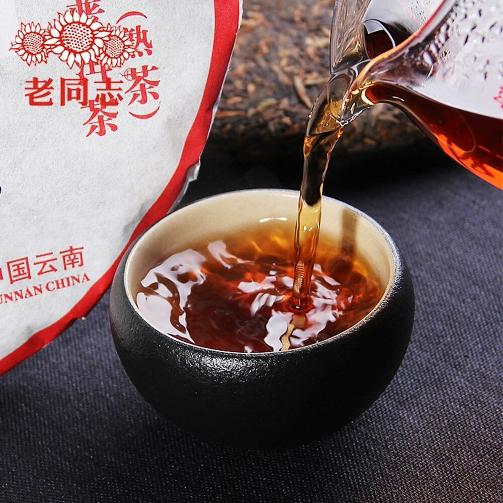 Haiwan Old Comrade Specialty Ripe Pu er Batch 181 Puer 400g
