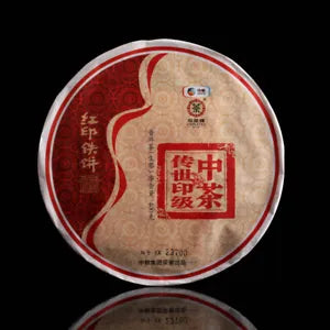 COFCO ChinaTea Classic Hong Yin Tie Bing Puer Pu'er Tea Pu-erh Raw Tea 400g
