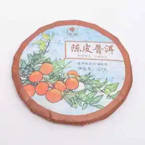 Tangerine Peel Puerh Tea Gu Yi Dried Orange Peel Pu-erh Ripe Pu'er Tea 357g