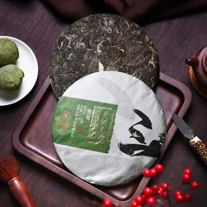 Chinese Tea CHINATEA Yunnan Laoshu Chunqiu No. 3 Pu'er Pu-erh Raw Tea Cake 357g Main image