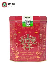 Good Luck * CHINATEA Yunnan Puer Loose Puerh Pu-erh Tea 200g Ripe Pu'er Shu Tin Main image