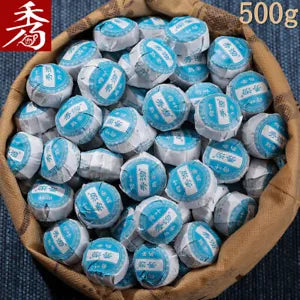 Yunnan Pu'er Lotus Leaf Flavored Mini Tuocha Ripe Fitness Puer Pu Erh Tea 500g Main image