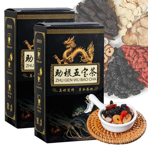 Ginseng Five Treasures Tea Kidney Zhu Gen Wu Bao Cha Men’s Health Bags
