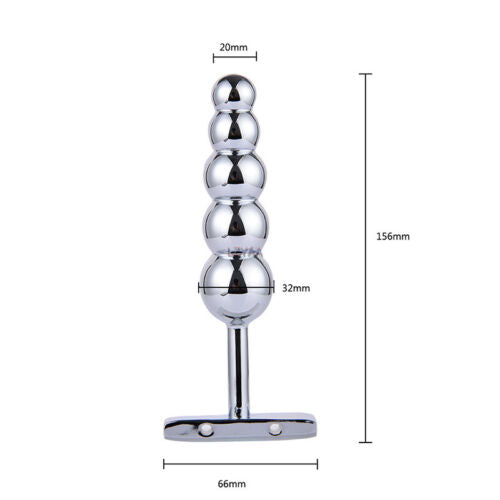 Butt Plug Anal Beads Dildo Stainless Steel Metal Ball Sex Toys for Women Couples