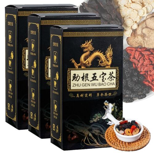 Ginseng Five Treasures Tea Kidney Zhu Gen Wu Bao Cha Men’s Health Bags