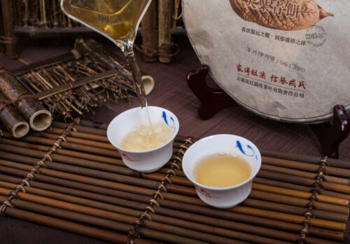 Green Cake Yunnan Pu-erh China Pu'er Tea Cha 500g Mengku Rongshi Big Leaf