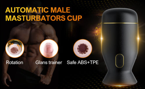 Sex Toys For Men Male Masturbaters Automatic HandsFree Rotating Stroker Cup