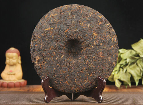 Pu'er Pu-erh Tea Ripe Puer Cake Shu 357g Menghai Peacock Hometown