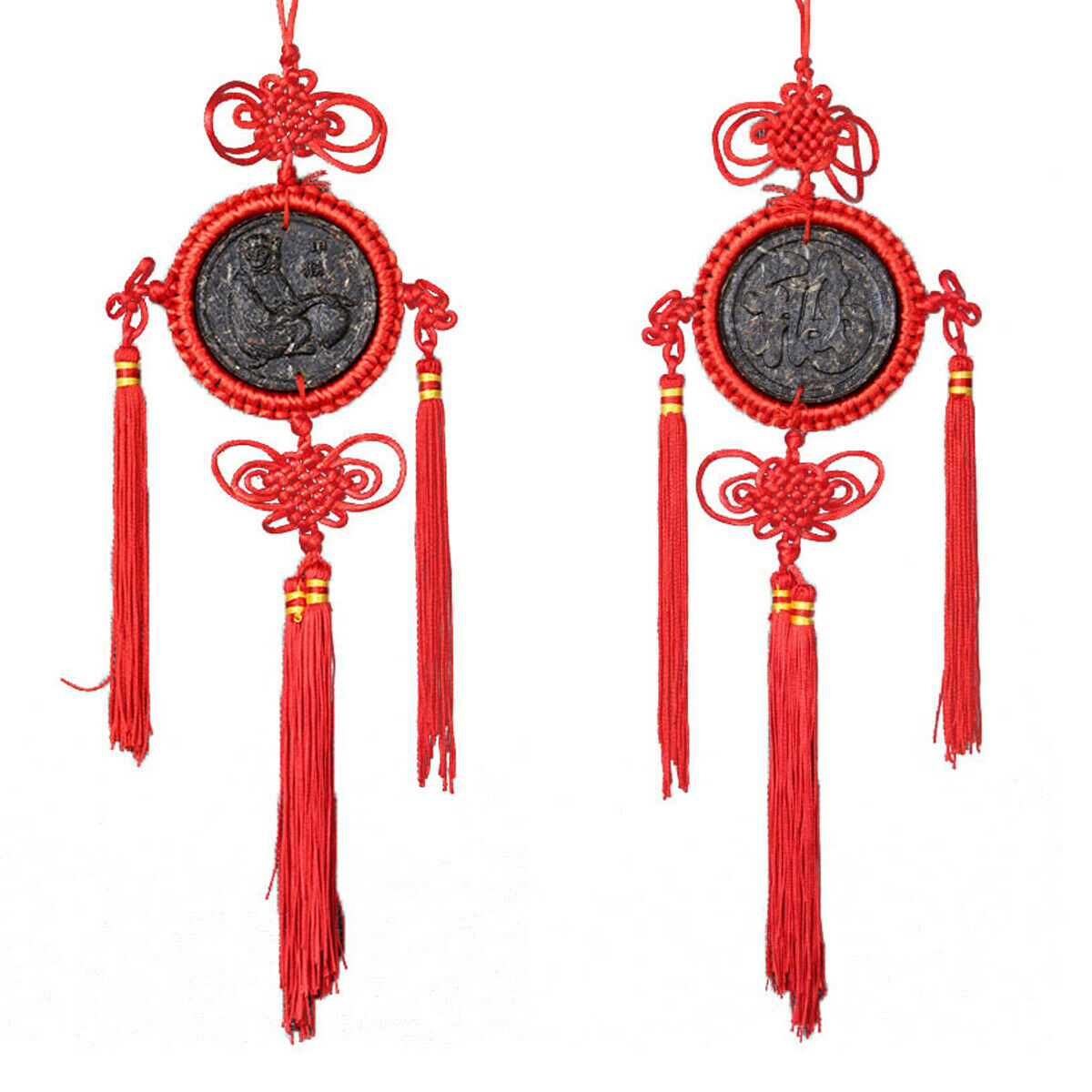 12 Pcs Ripe Puerh Tea Zodiac Craft Pendant Decorative Gifts Organic China Yunnan Secondary image