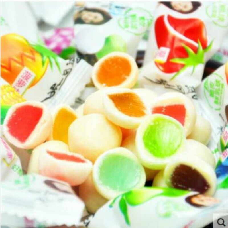 Chinese FoodMulti Tastes Stuffed Soft Candy Crispy Fresh Milk Balls Candy, Secondary image
