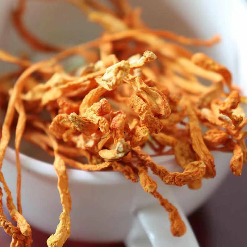 Chinese Cordyceps Flower Chong Cao Hua Anti-aging Lowering Blood Pressure 100g Main image