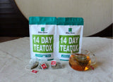 DAY TEATOX Tian Ran Pai Du Cha Qing Chang Jian Fei Cha 14 天天然排毒茶清肠减肥茶燃脂平肚子茶袋装14