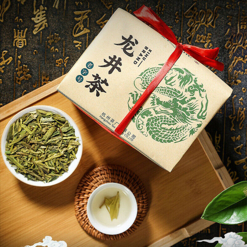 Chinese Yu Qian Xi Hu Longjing Tea Long Jing Spring Dragon Well Green Tea 200g Main image