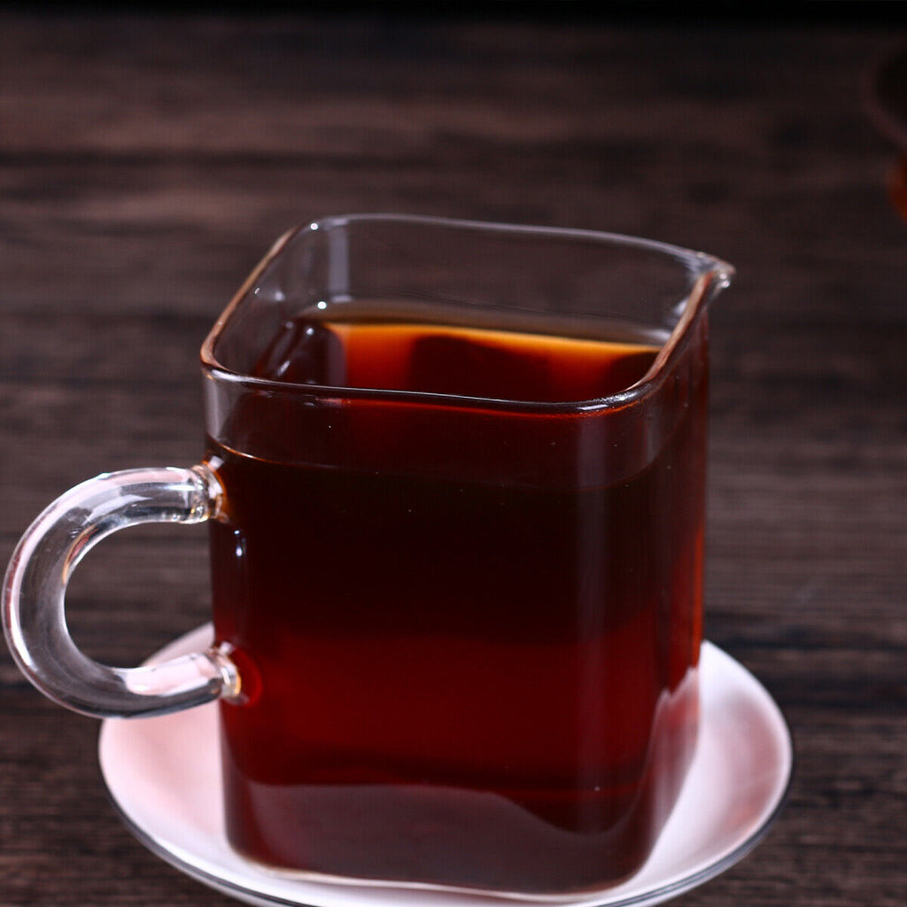 Pu erh Cooked Tea Yunnan Brown High Mountain Ecological Ripe Puer Tea Cake 200g